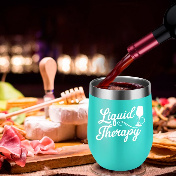 Liquid Therapy | Funny 21st 30th 40th 50th 60th 70th Birthday, Bachelorette Party Gifts for BFF Best Friends, Mom, Daughter, Sister, Wife, Coworker, Girlfriend, Therapists, Women 