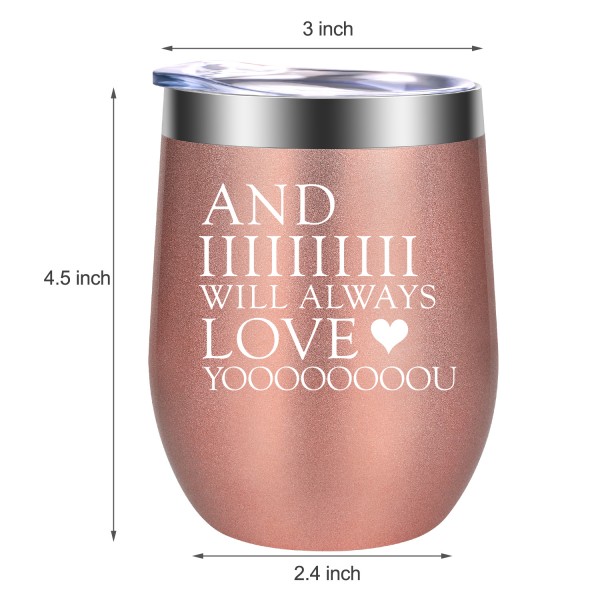 And I Will Always Love You | Funny Thank You, Birthday, Valentines Cool Love Gifts for Women, Best Friend, BFF, Wife, Mom
