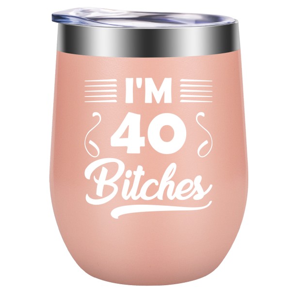 I’m 40 | Funny 40th Birthday, Mother's Day Gifts Ideas for Women, Her, Mom, Sisters, Wife 